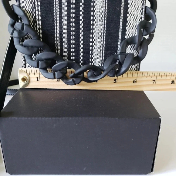 Pixie Mood Womans Black/White Vegan Leather Billie  Crossbody Bag. - Picture 13 of 14